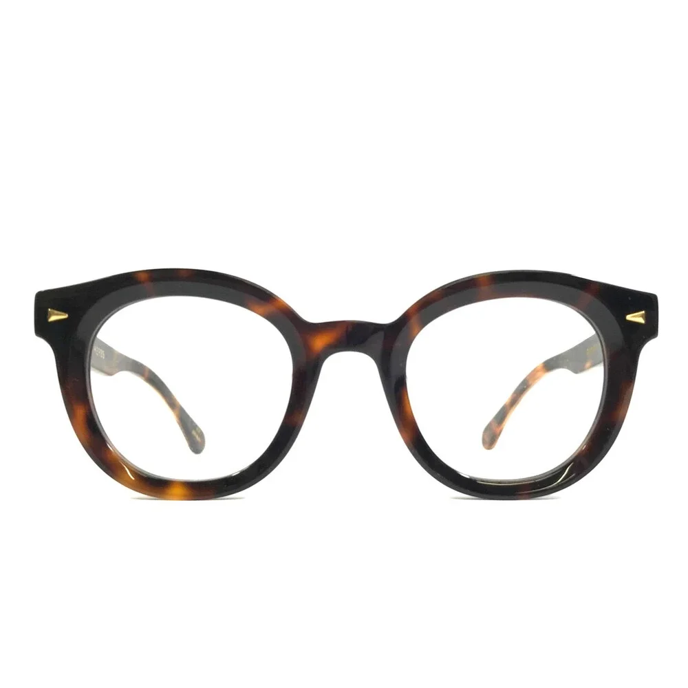 Alfred Kerbs Eyeglasses Frames RICHARD HV Havana Brown Tortoise Gold 48-25-140